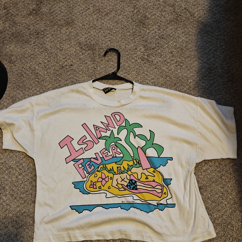 Island Fever Kids Graphic T-Shirt - White
